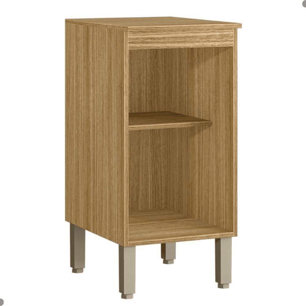 Balcão 1 Porta 400 C/ Tampo Lapis Freijó Gris - 4