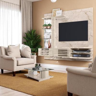 Conjunto Sala Frizz Supreme C/ Mesa De Centro Calacata/off-white