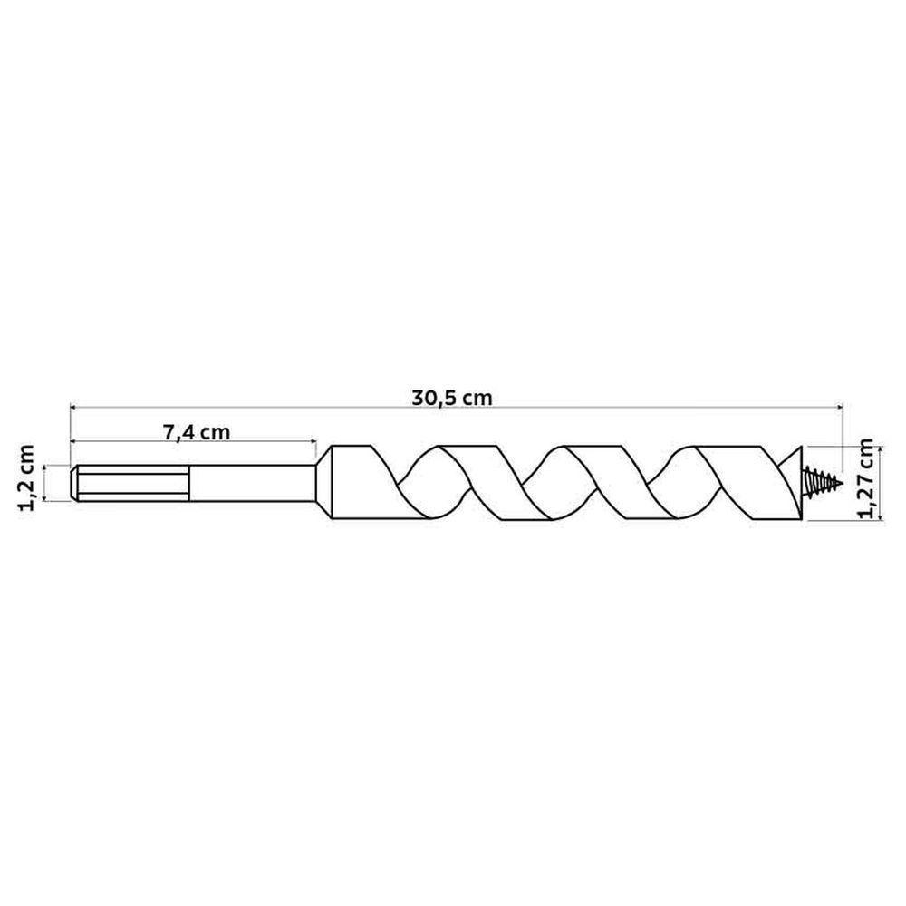 Broca Para Motosserra 1/2 X 305 Mm Tramontina Master Tramontina - 2