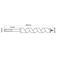 Broca Para Motosserra 1/2 X 305 Mm Tramontina Master Tramontina - 2