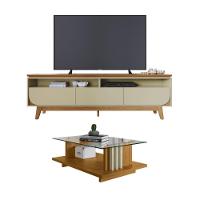 Conjunto Selene Opala C/ Mesa De Centro Frizz Cumaru/opala