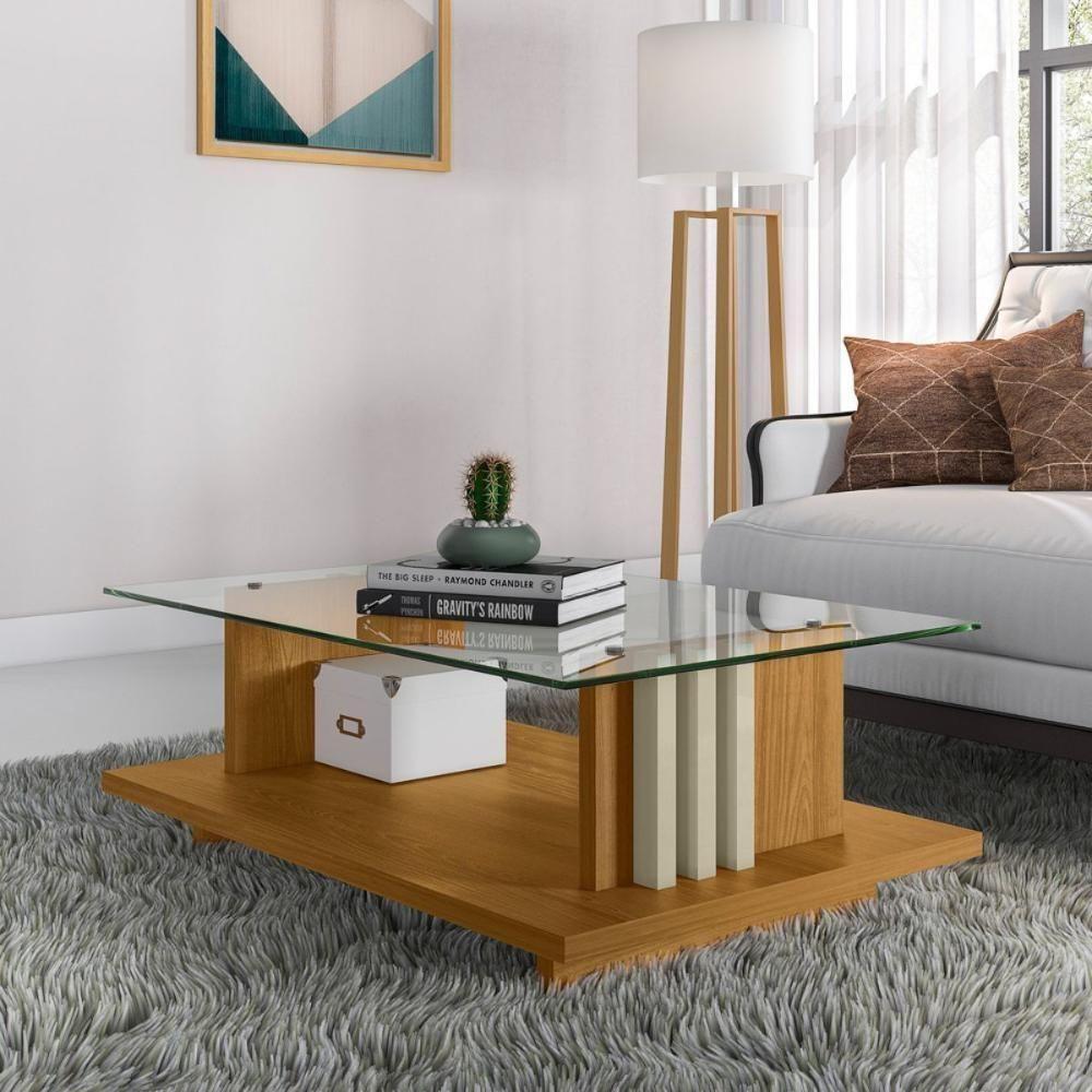 Conjunto Selene C/ Mesa De Centro Frizz Cumaru/opala - 3