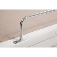 Cama Box Baú C/auxiliar Solteiro: Colchão Espuma Polar Pérola + Base Crc Courano White(88x188) - 3