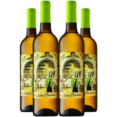 Vinho Branco Julia Florista 750ml Kit 4 Garrafas