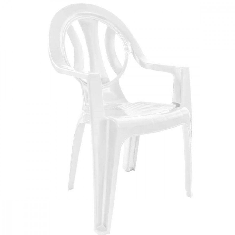 Cadeira Plástica Bistrô Arcos Branca Caixaplast Branco - 2