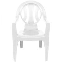 Cadeira Plástica Bistrô Arcos Branca Caixaplast Branco - 1