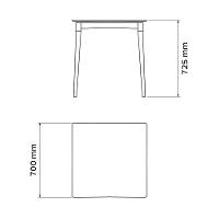 Mesa Tramontina Diana Em Polipropileno Amarelo Com Pernas De Madeira Eucalipto Tramontina - 2