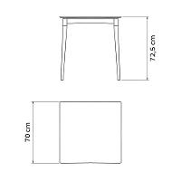 Mesa Tramontina Diana Em Polipropileno Amarelo Com Pernas De Madeira Eucalipto Tramontina - 3