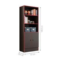 Armario Gamer Preto Fosco/vermelho E Mesa P/ Escritório E Gamer Preto Fosco/vermelho - 6