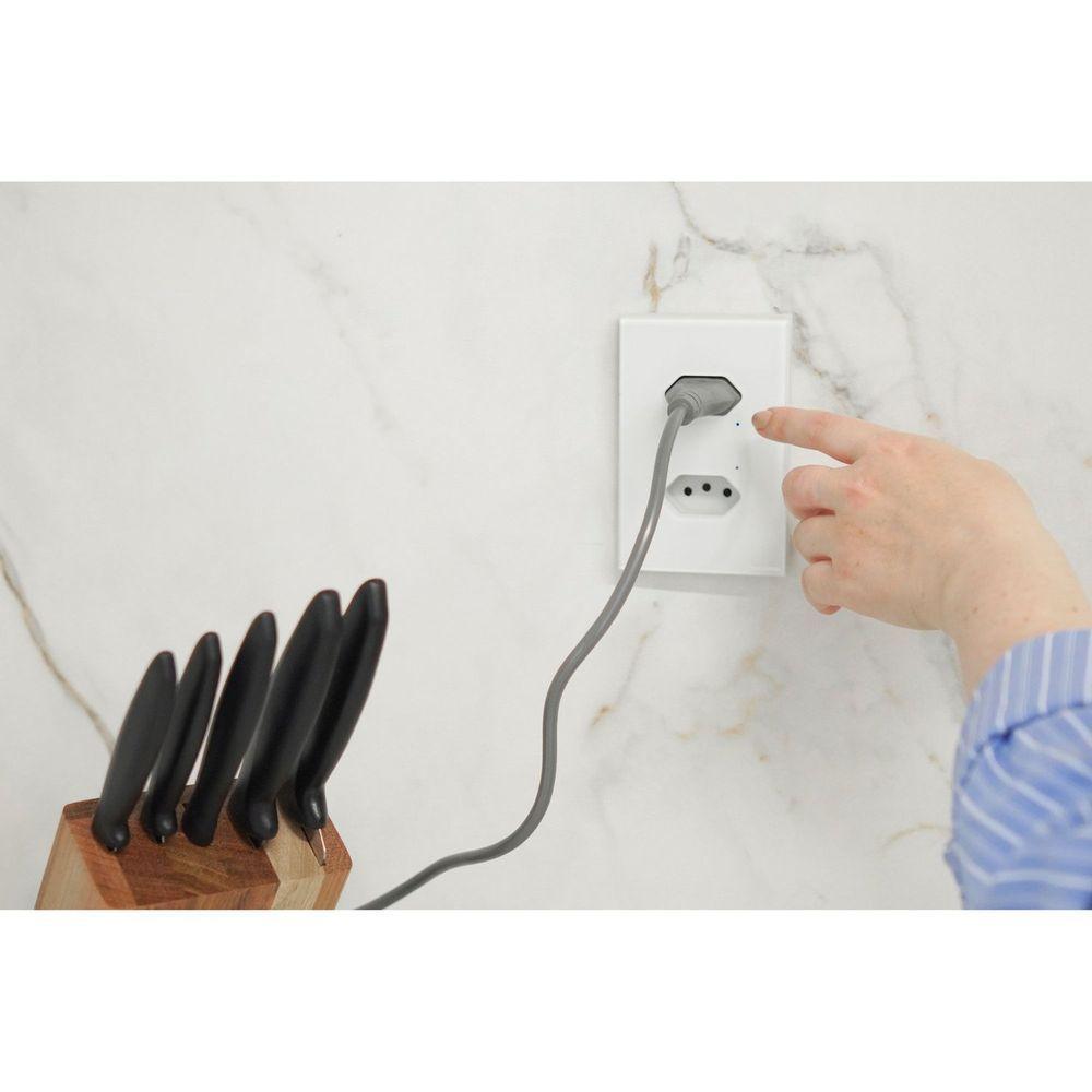Tomada Onne Touch Smart Tramontina Branco Com 2 Tomadas 2p+t 10 A 250 V Tramontina - 3