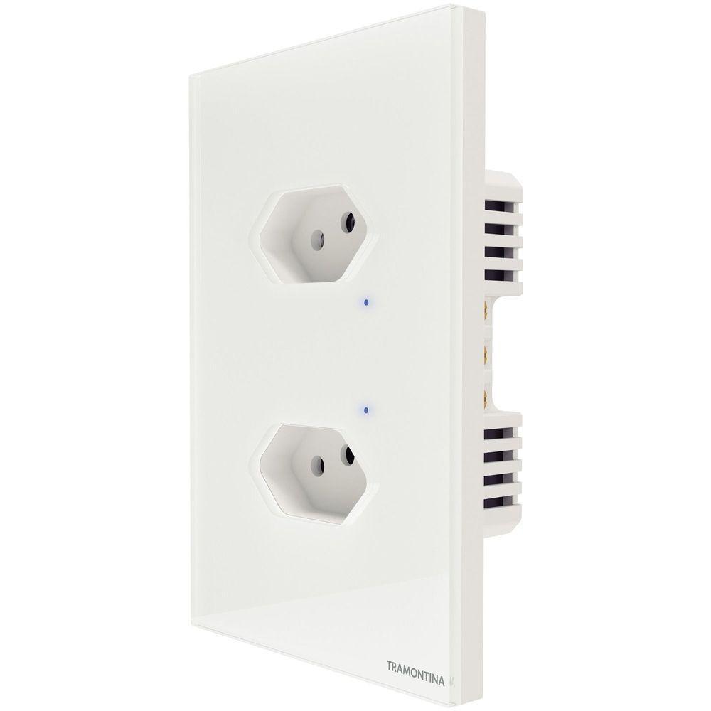 Tomada Onne Touch Smart Tramontina Branco Com 2 Tomadas 2p+t 10 A 250 V Tramontina - 7