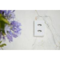 Tomada Onne Touch Smart Tramontina Branco Com 2 Tomadas 2p+t 10 A 250 V Tramontina