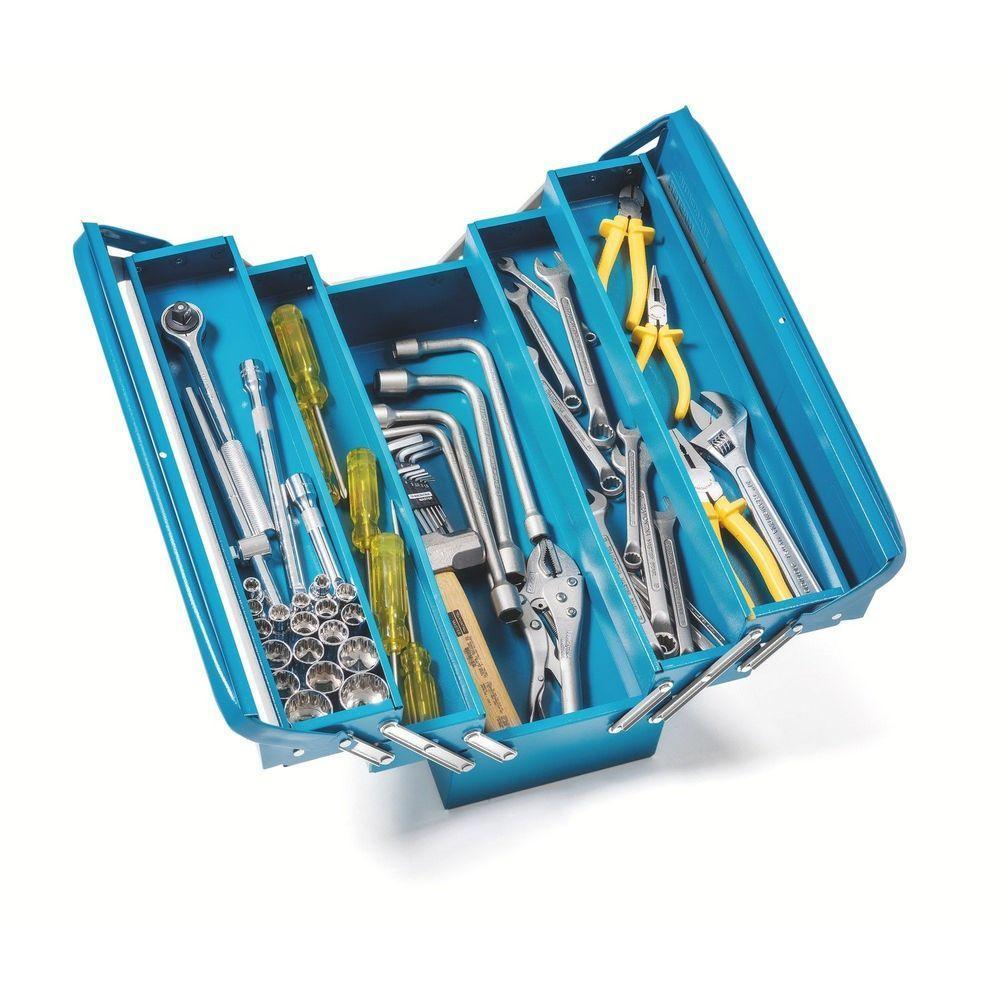 Caixa Sanfonada Para Ferramentas Tramontina Master Com 5 Gavetas E Alças Fixas 60 Peças Tramontina - 1