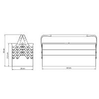 Caixa Sanfonada Para Ferramentas Tramontina Master Com 5 Gavetas E Alças Fixas 60 Peças Tramontina - 4