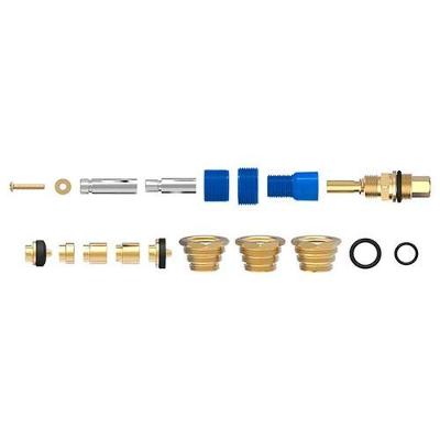 Kit Fácil Salva Registro 10 Em 1 - Haste Cromada 50mm - 3 Módulos De Redução - Garrapeta 1