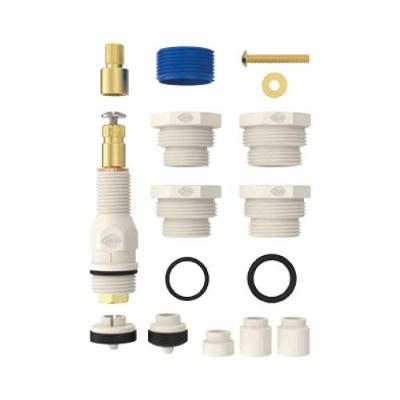 Kit De Pressão 9 Em 1 Para Registro - Blukit - Acabamento Deca E Docol - Liga De Cobre - 57mm - 28mm