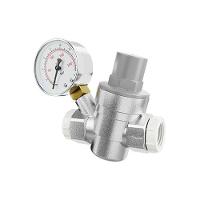 Válvula Redutora De Pressão 3-4 Com Manômetro - Liga De Cobre - Blukit - 1