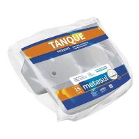 Tanque Plástico 23 Litros Branco Metasul - Polipropileno Anti-uv - Válvula 1 - 2