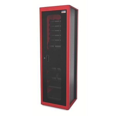 Armário Para Ferramentas Com 1 Porta, 29 Caixas Plásticas Bin E Visor Tramontina Pro Vermelho Tramontina