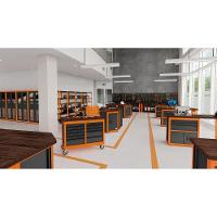 Armário Para Ferramentas 2 Portas Com Visores E 5 Gavetas Tramontina Pro Laranja Tramontina - 6