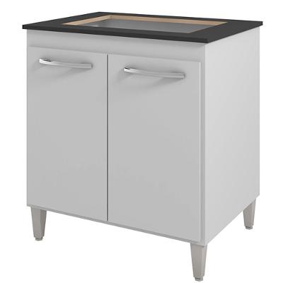 Balcao 70cm Com Tampo Para Cooktop 4 Bocas 9250 Mobbs Branco