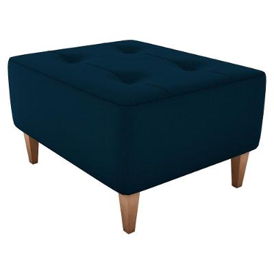 Puff Decorativo Para Sala Piva 62x52 Cm E433 Milani Store Azul