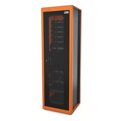 Armário Para Ferramentas Com 1 Porta, 29 Caixas Plásticas Bin E Visor Tramontina Pro Laranja Tramontina