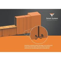 Armário Smart System Visores Para Ferramentas 2 Portas E 5 Prateleiras Tramontina Pro Laranja Tramontina - 8