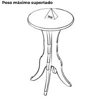 Mesa De Apoio Mdf Sala De Estar 51x30 Cm Arly Preto