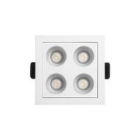 Spot De Embutir Nordecor Downlight Powerus Led Alto Irc 90 8w Bivolt Lente Branca 3000k - 3
