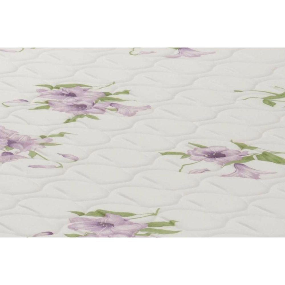 Cama Box Solteiro: Colchão Espuma Ortobom Physical Super Resistente + Base CRC Courano White(88x188) - 2