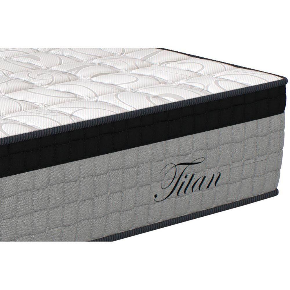 Cama Box Casal: Colchão Molas Ensacadas Orthoflex MasterPocket Titan + Base CRC Suede Black(138x188) - 3