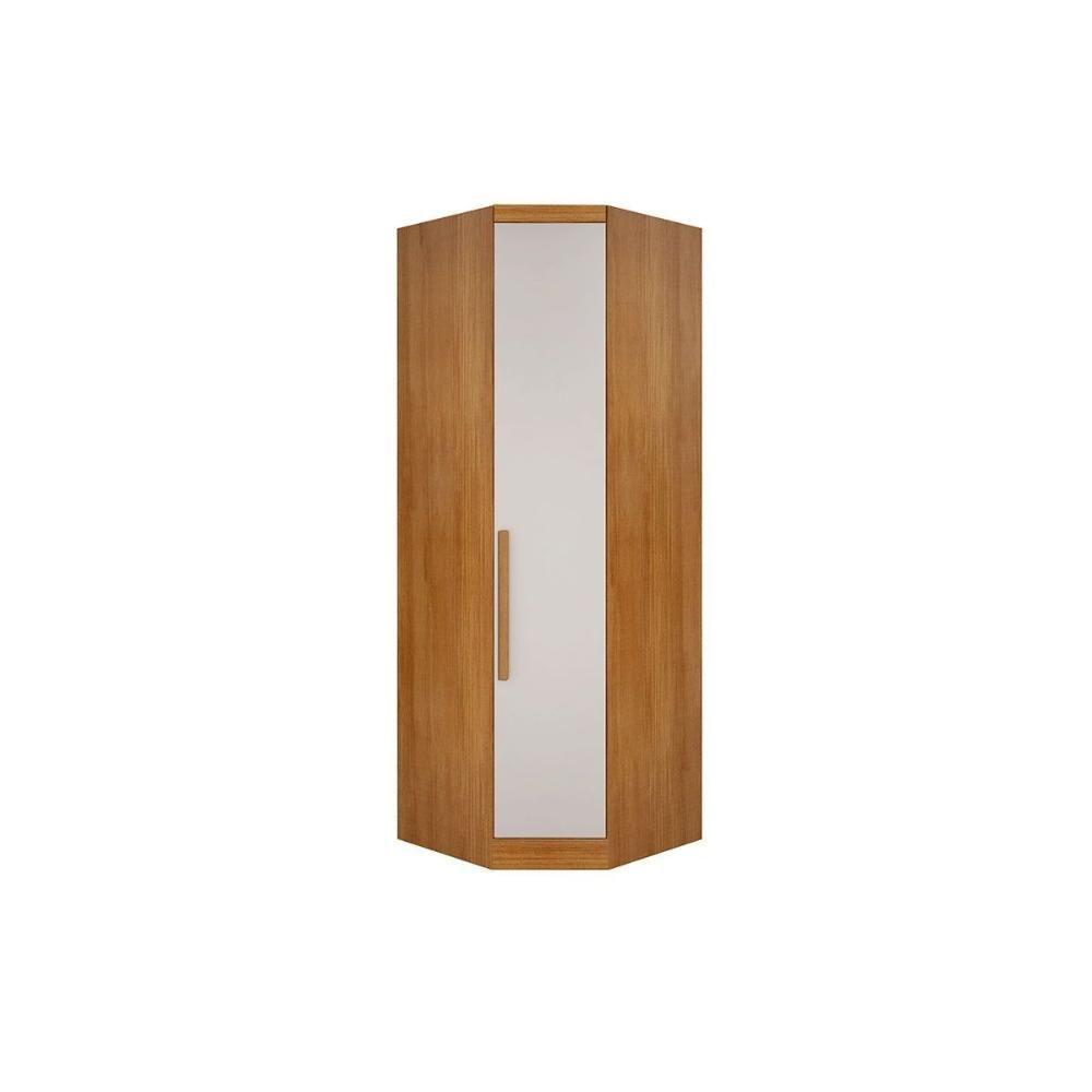 Módulo Closet de Canto Oblíquo Rizon c/ 1 Porta Freijó/FendiOff - Novo Horizonte - 1