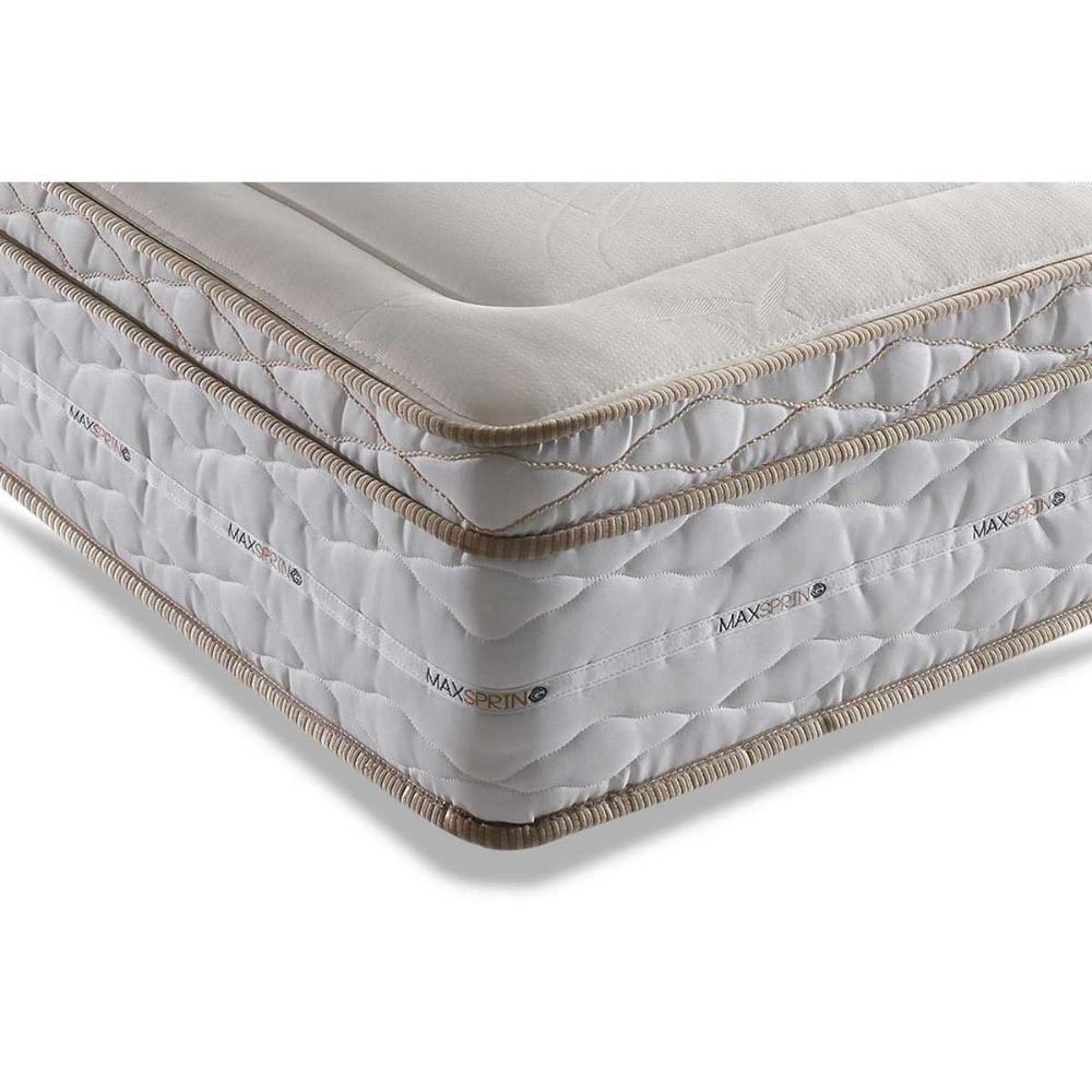 Cama Box Casal: Colchão Molas Herval Maxspring American + Base CRC Courano White(138x188) - 3