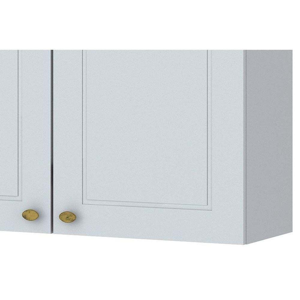 Armário Aéreo Cozinha Modulado  Americana c/ 3 Portas Branco - Henn - 4