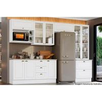 Armário Aéreo p/ Cozinha Essência para Micro-ondas 80cm Branco - Henn - 3