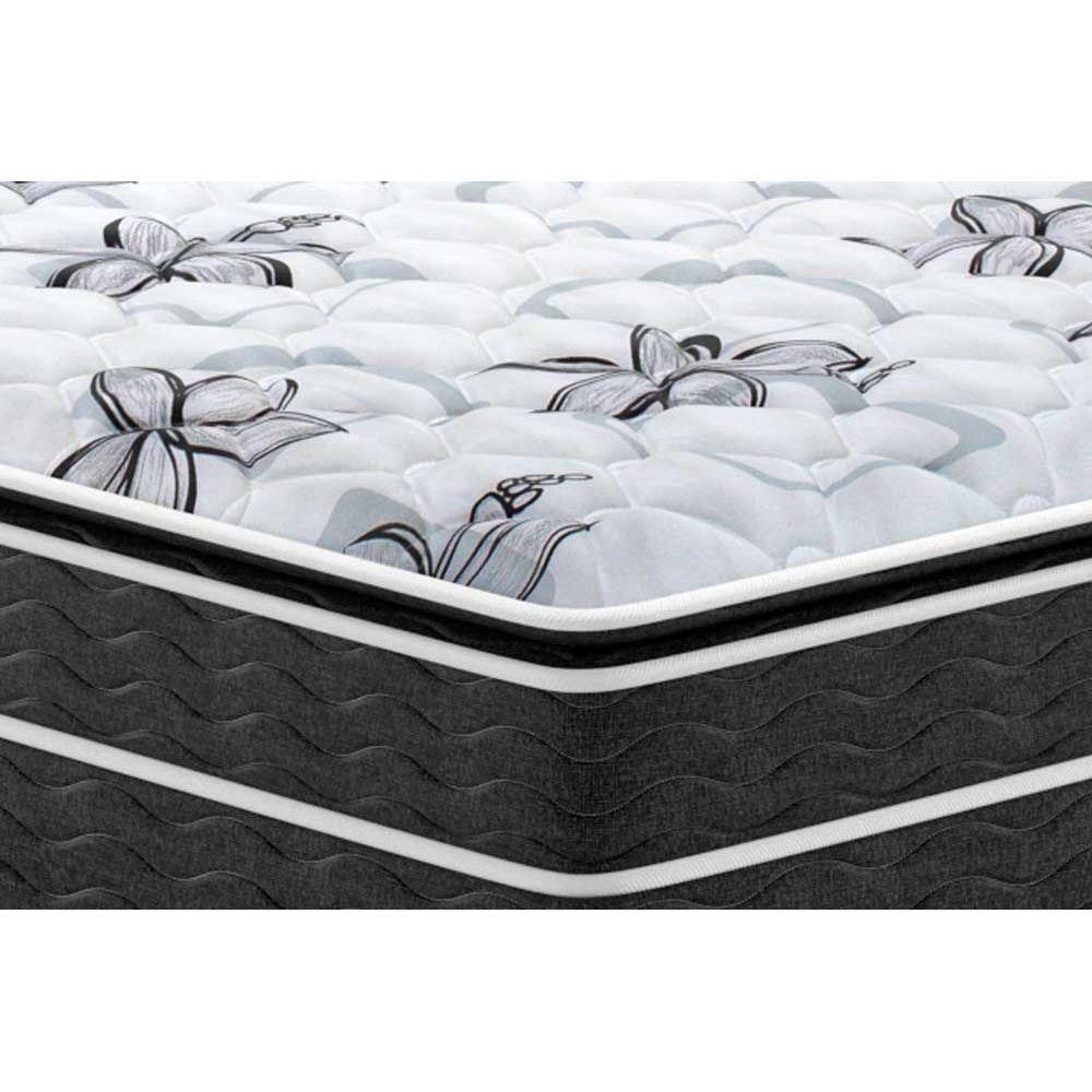 Cama Box Solteiro: Colchão Espuma Probel D40 Guarda Costas Premium Hiper Firme + Base CRC Courano White(88x188) - 4