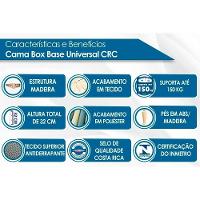 Cama Box Solteiro: Colchão Molas Anjos Superlastic Classic + Base CRC Courano White(88x188) - 7