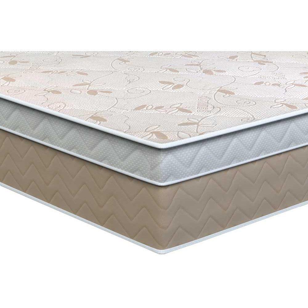 Cama Box Casal: Colchão Molas Bonnel Orthoflex Florença + Base CRC Courano White(138x188) - 6