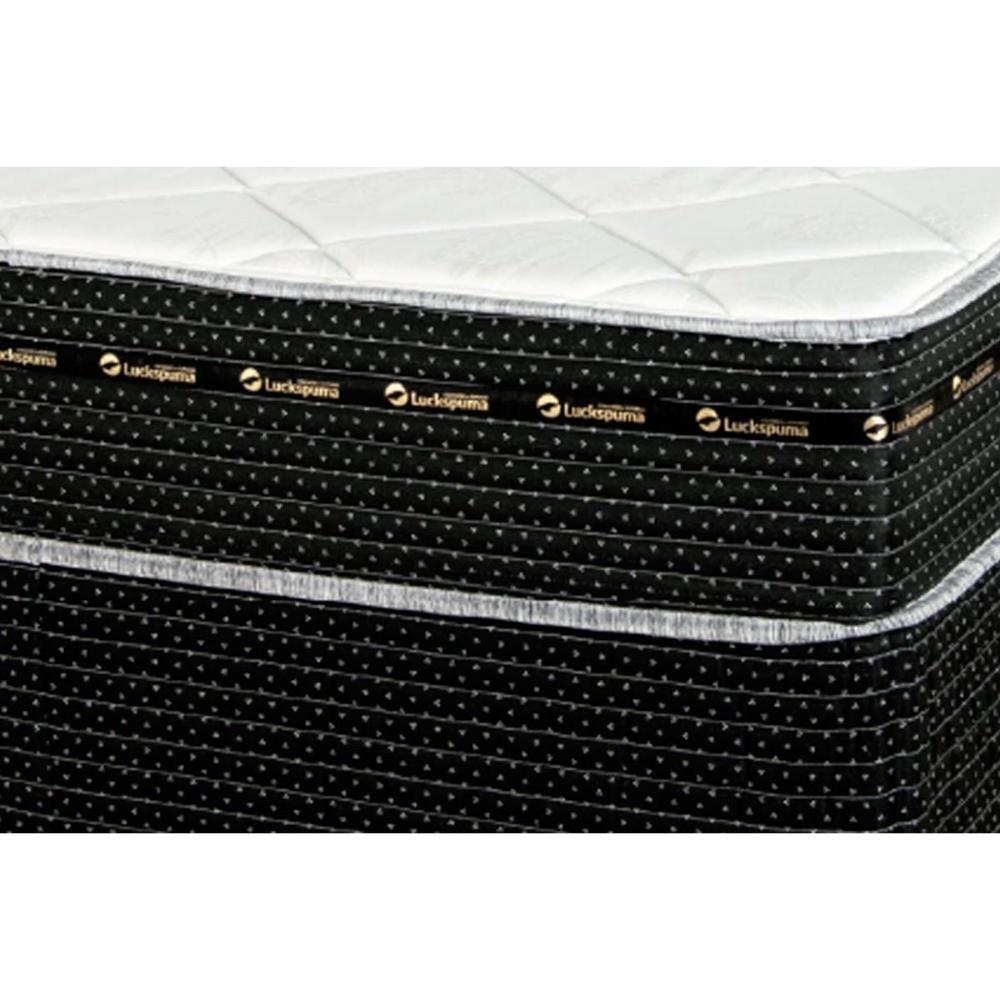 Cama Box Solteiro: Colchão Molas Bonnel Luckspuma Eagle Spring + Base CRC Suede Black(88x188) - 4
