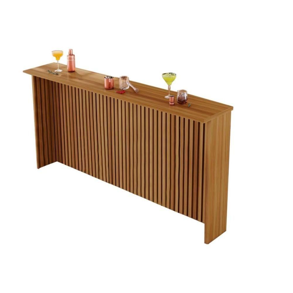 Bancada Ilha Cozinha Painel  Imperatriz 200cm Freijó - Nesher - 1