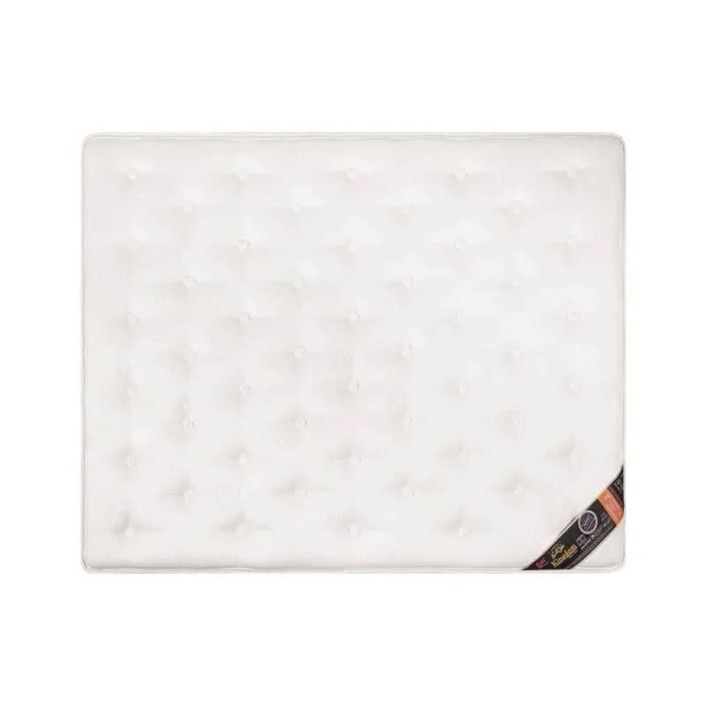 Cama Box Casal: Colchão Molas Castor Pocket Kingdom Aloe Vera + Base CRC Courano White(138x188) - 5
