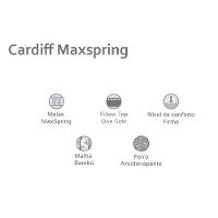 Cama Box Solteiro: Colchão Molas Herval Maxspring Cardiff + Base CRC Suede Brown(88x188) - 3