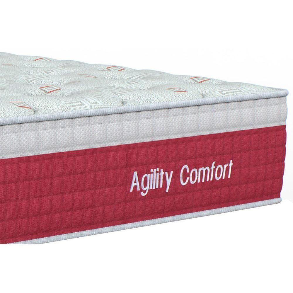 Cama Box Casal: Colchão Molas Ensacadas Orthoflex MasterPocket Agility Confort + Base CRC Courano White(138x188) - 3