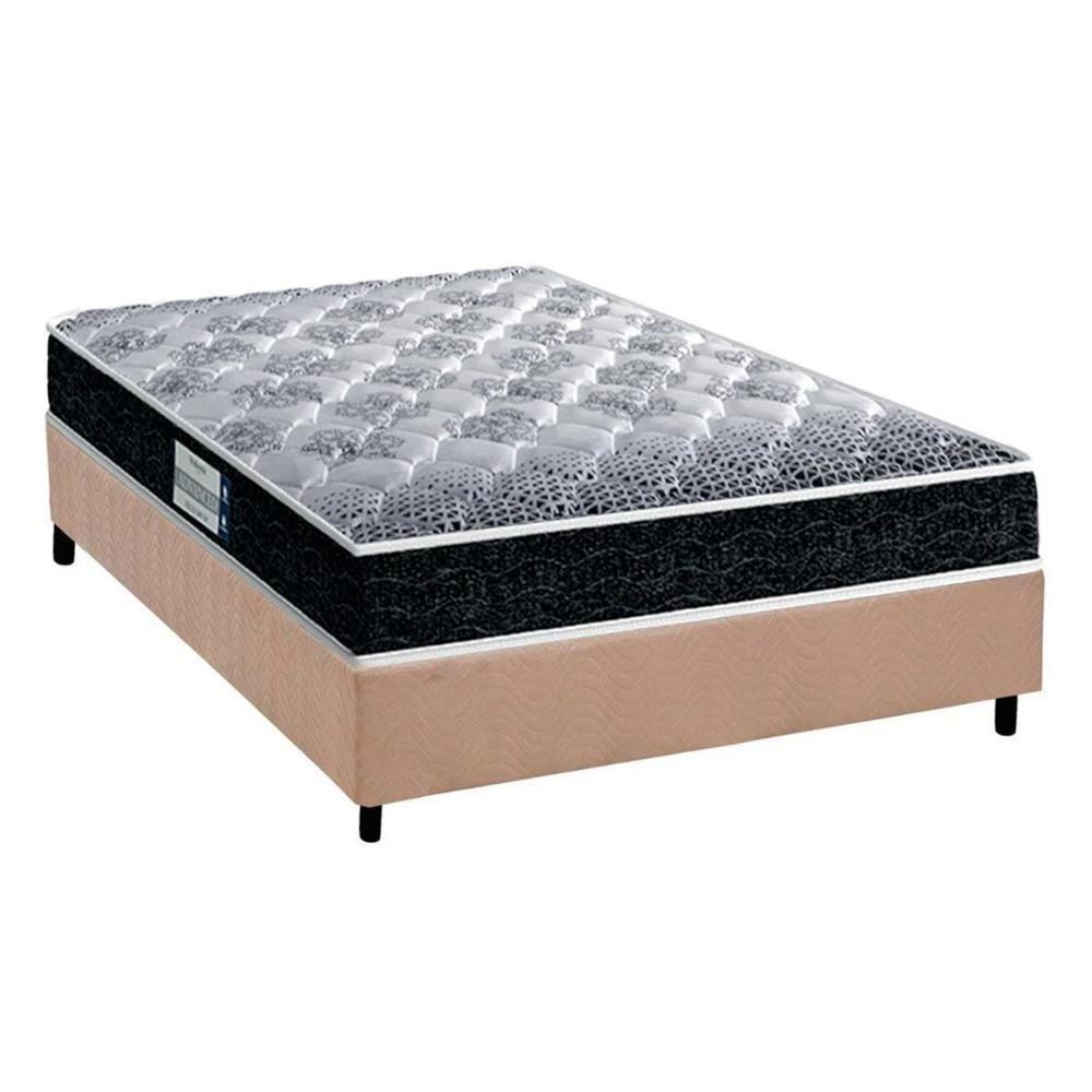 Cama Box Casal: Colchão Espuma D33 Probel /EP Advanced Tech1500 Plus + Base CRC Suede Clean(138x188) - 1
