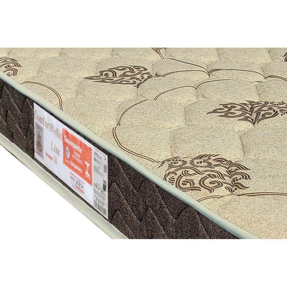 Cama Box Queen: Colchão Espuma D33 Orthoflex Comfortpedic Line + Base CRC Courano White(158x198) - 3