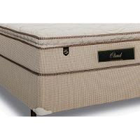 Cama Box Casal: Colchão Molas Ensacadas Luckspuma MasterPocket Cloud One Side + Base CRC Suede Clean(138x188)