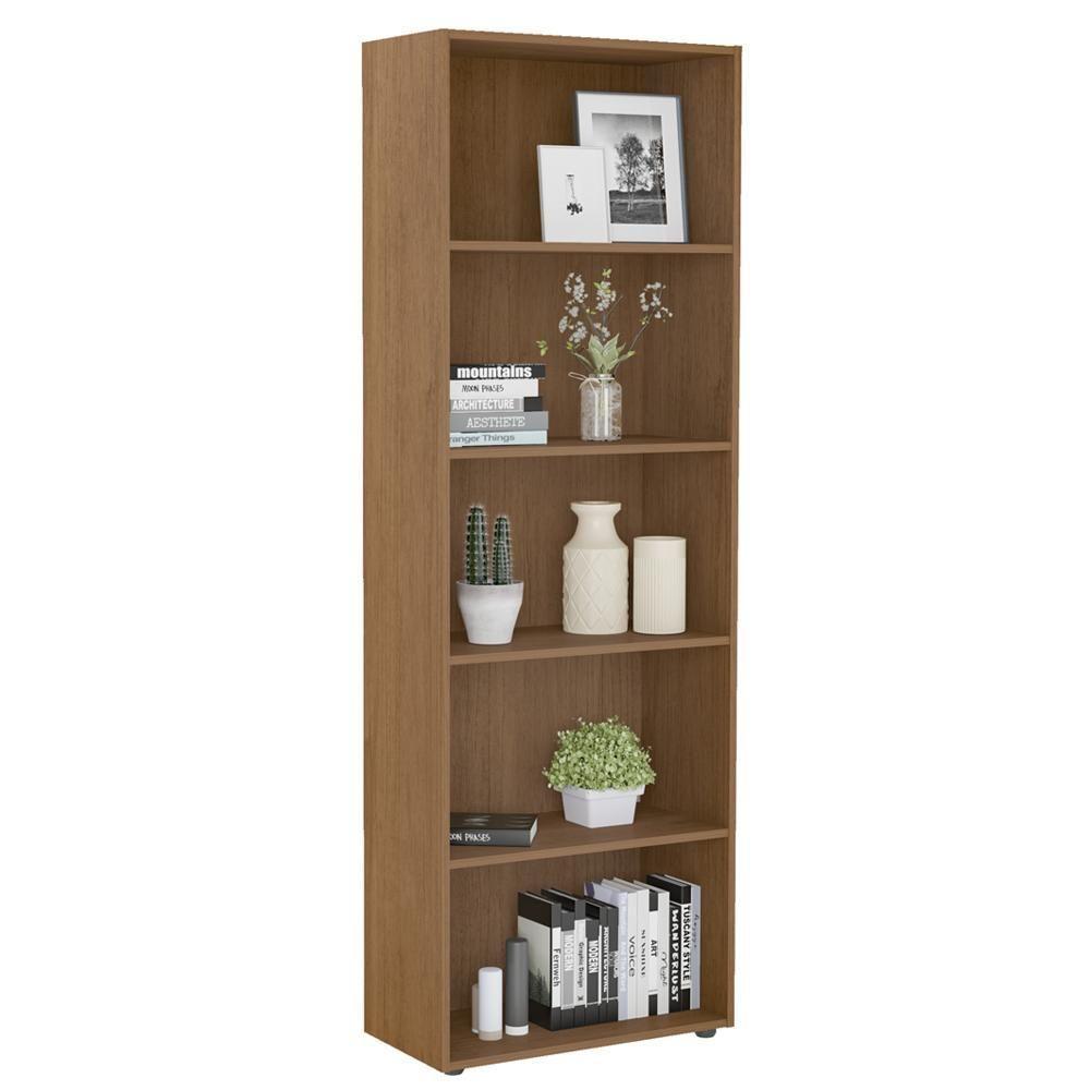 Estante Livreiro 5 Prateleiras 180x60 Cm Arly Cinamomo - 1