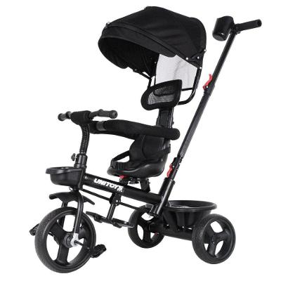 Triciclo Infantil Empurrador Removível Conforto Preto 25kg
