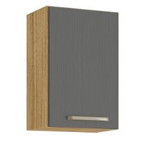 Armário 1 Porta 400 Lapis Freijó Gris - 2